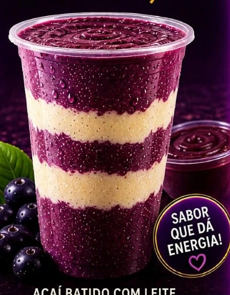 Vitamina de açaí 500ml